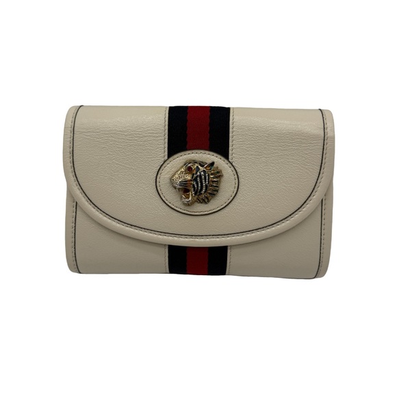 Gucci Sylvie Web RajahWhite/ Cream Preloved.💯 Authentic.Crossbody or clutch - Picture 1 of 4